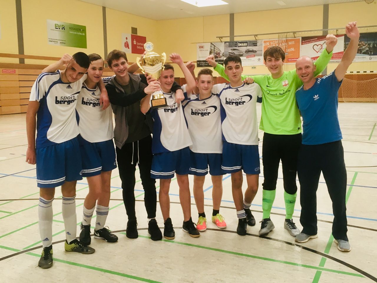 Fußballteam beim Uno-Friedenscup