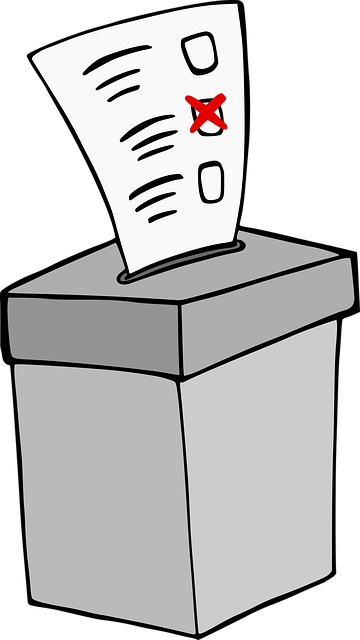 Zeichnung Wahlurne