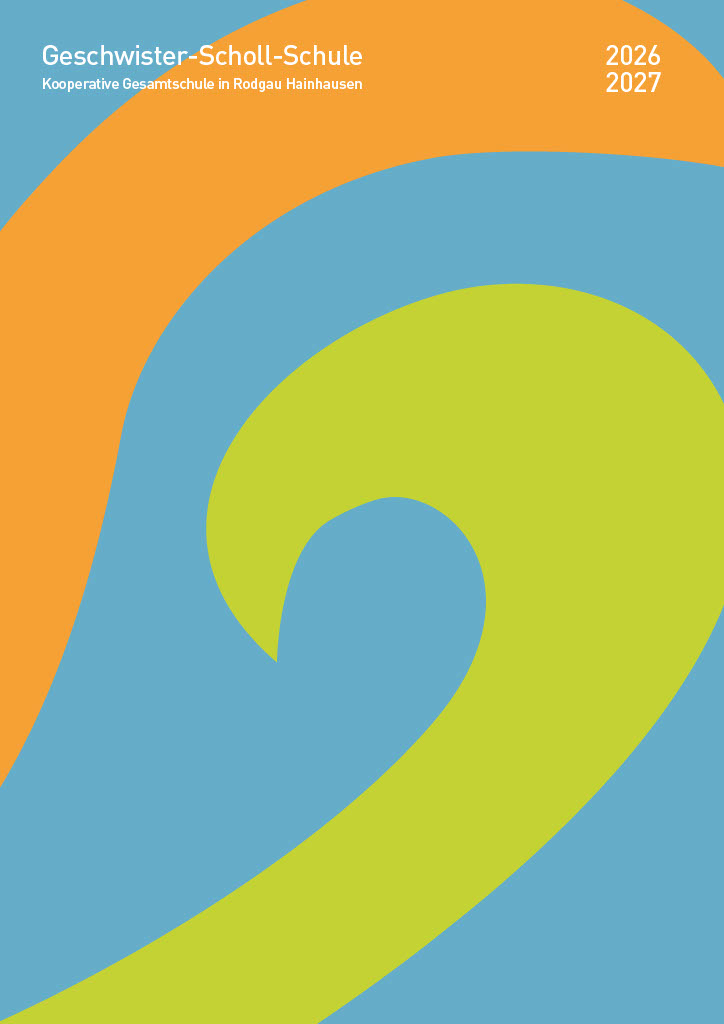 Das Foto zeigt das Titelbild der Schulbroschüre für das Schuljahr 2026/27.