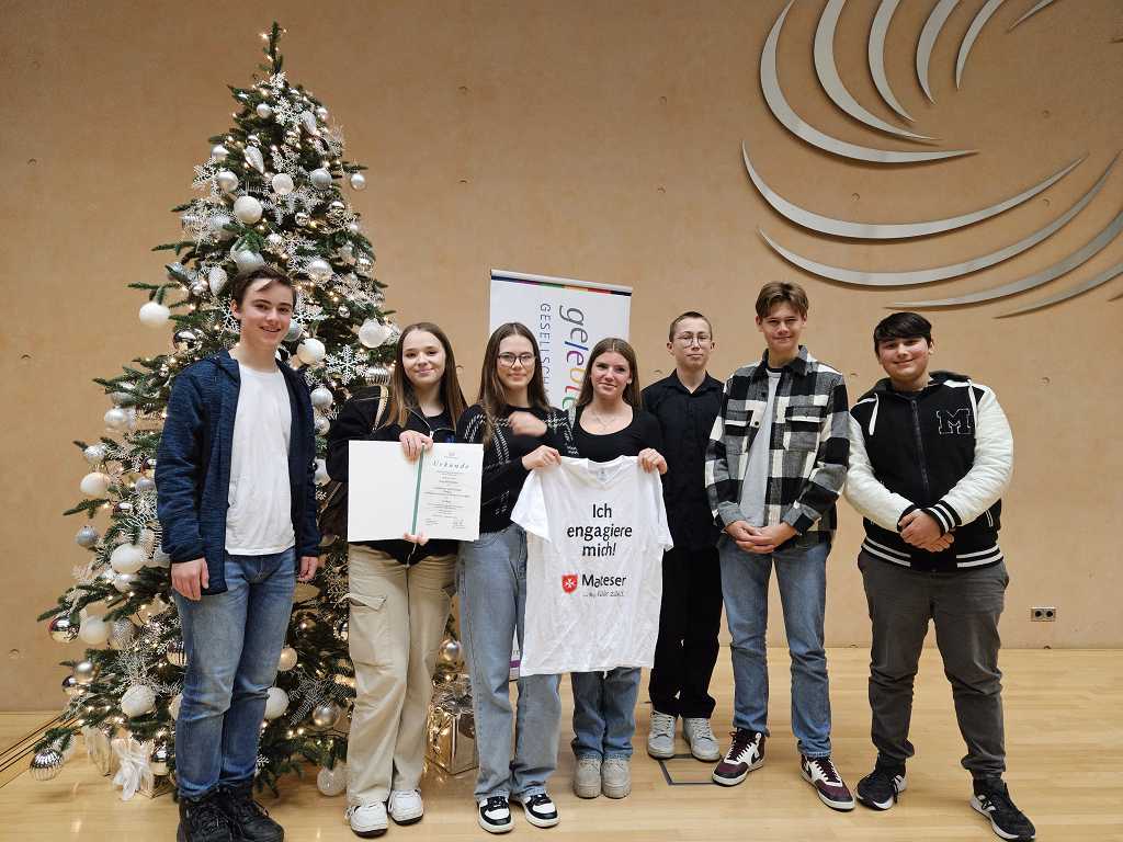 Schüler der GSS erhalten des Jugendengagementpreis