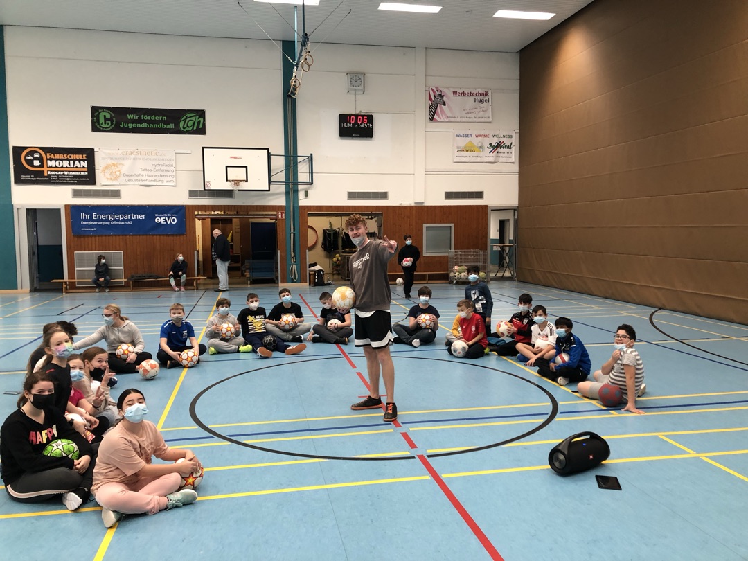 Jannikfußball mit Kindern beim Workshop